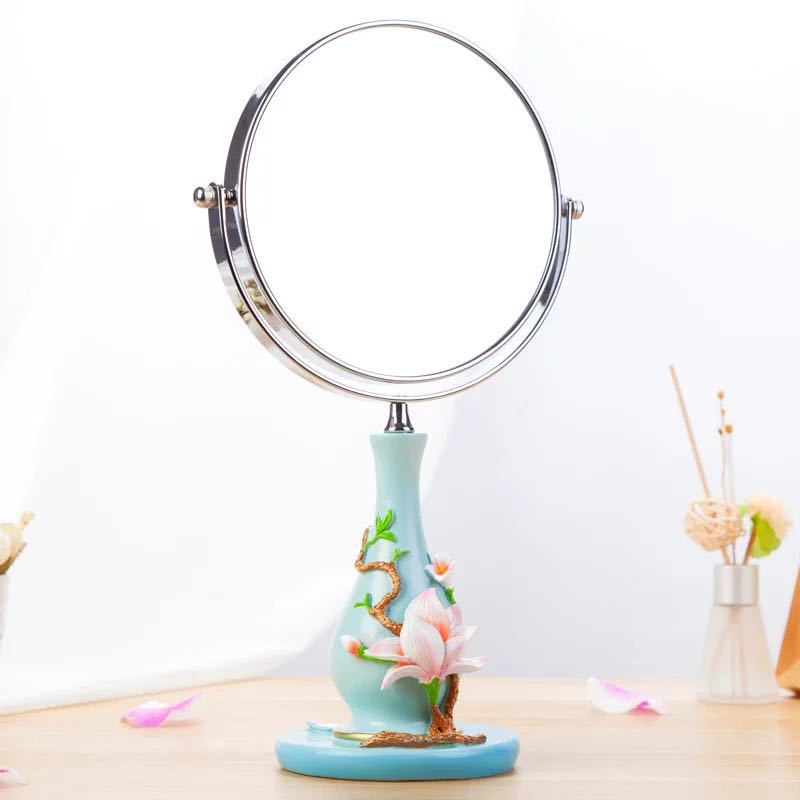 永遠の定番 卓上ミラー 鏡 スタンドミラー 姫系雑貨 豪華化粧鏡 メイクミラー 化粧鏡