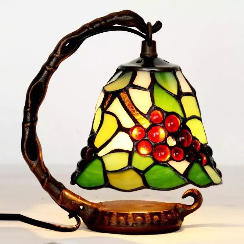 楽天市場】A024325ステンドグラスランプ 卓上スタンド 豪華