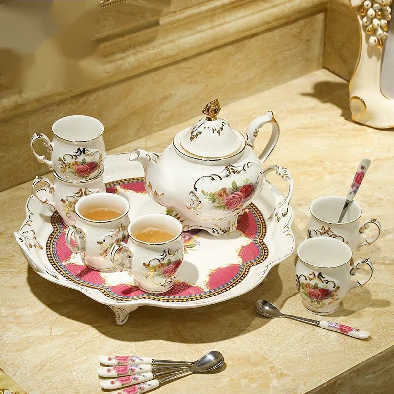 A021666高級ティー・コーヒーカップセット カップ6客セット 豪華カップセット｜リタハウス　店