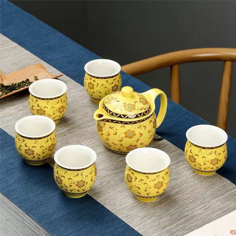 楽天市場】A062182茶器セット お茶 中国茶道具 陶器 急須 湯呑み