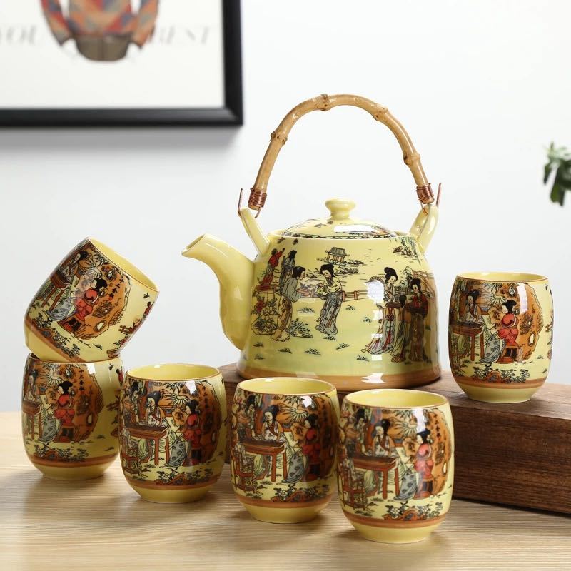 茶器セット 楽天市場】A0136266客茶器揃 湯呑 急須 ポット 茶器セット