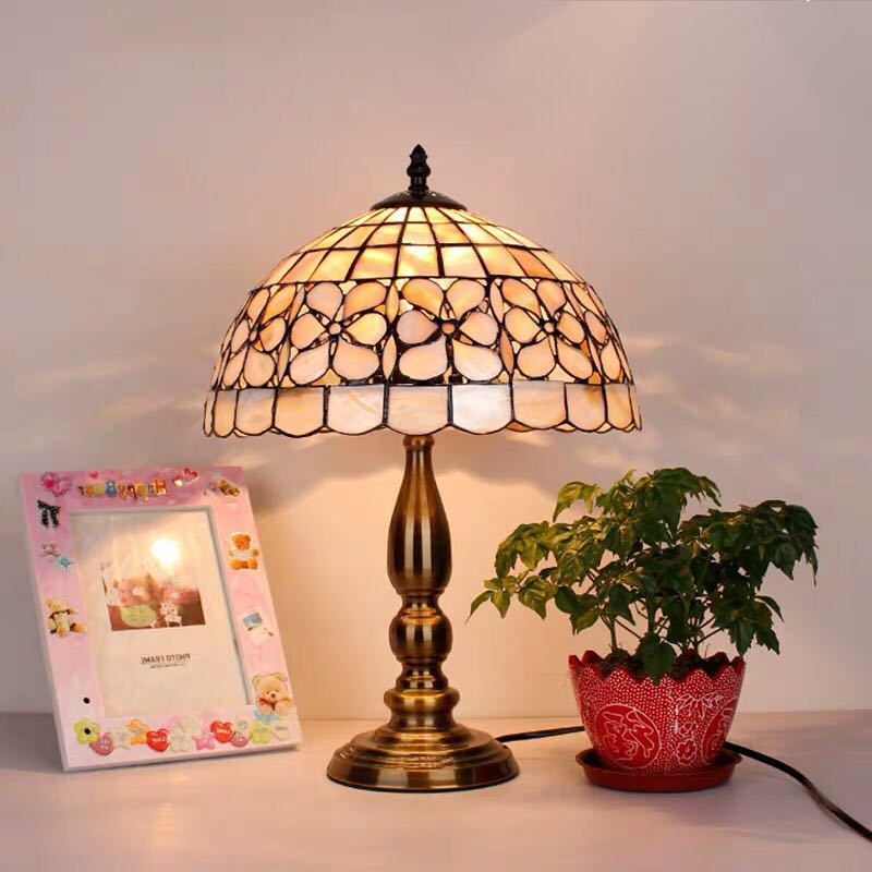 楽天市場】A046874ステンドグラスランプ 卓上スタンド 豪華