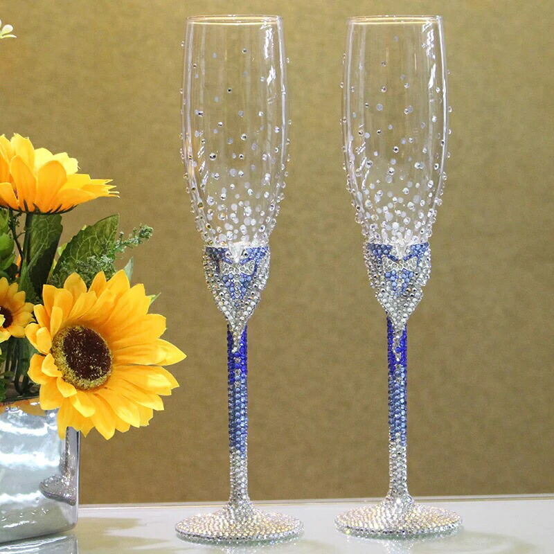 上品ワイングラス ペア★高級感 シャンパン グラス❤ 楽天市場】A018884高級ワイングラス ペア☆シャンパン グラス二