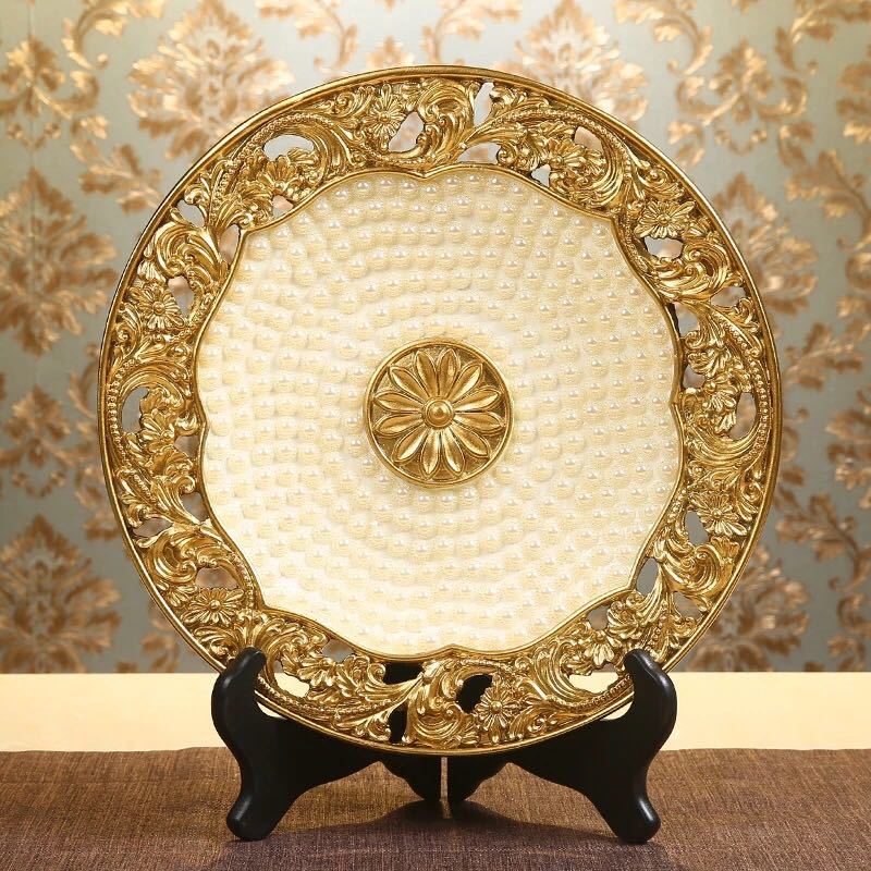 楽天市場】A010650お皿を飾って 飾り皿 ．飾皿 (皿立て付き) 高級置物