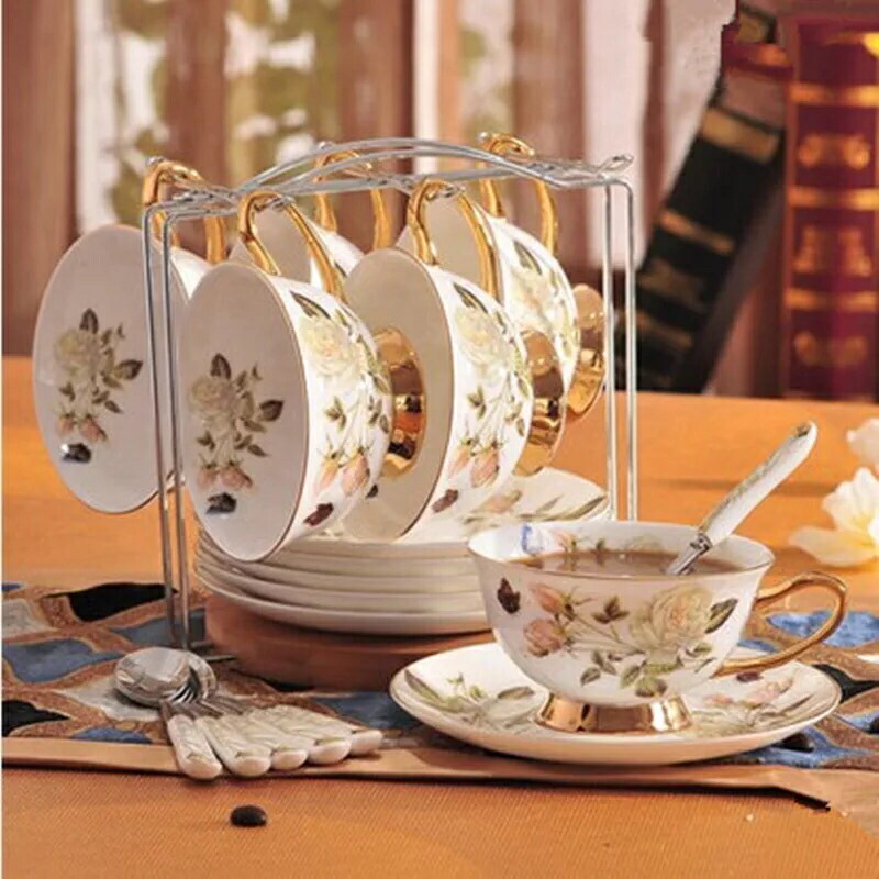 楽天市場】A026881ティー・コーヒーカップセット カップ＆ソーサー4客