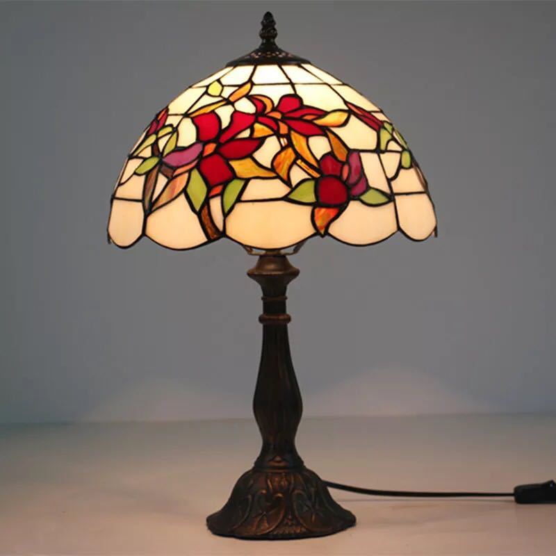 楽天市場】A033784薔薇ステンドグラスランプ 卓上スタンド 豪華