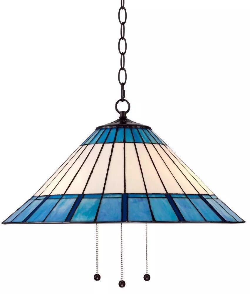 A009038ステンドグラス ペンダントライト 豪華天井照明ステンドグラスランプ ガラス工芸品 電源直結タイプ