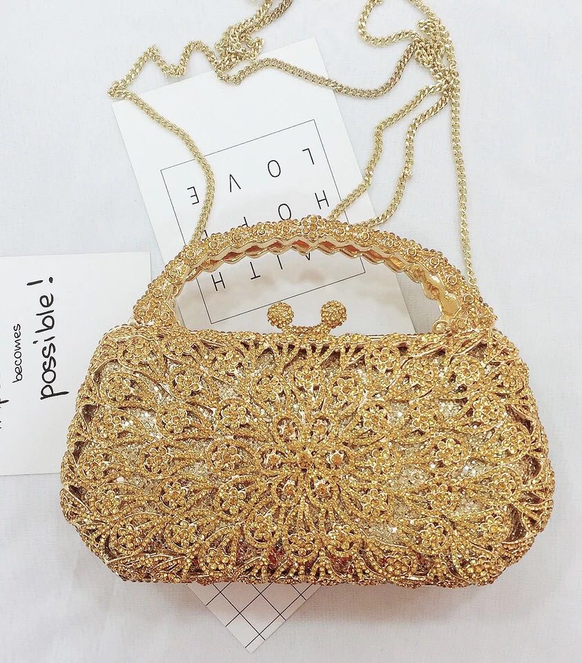 A012831晴れ晴れしい寄りあい御徒面子 キラキラ 石ころBAG クラッチペダル御徒面子 レディース ラインストーンクラッチバッグ．