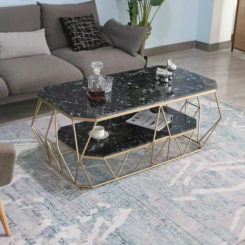 A014908人造大理石ローテーブル リビングテーブル 北欧モダン100cm