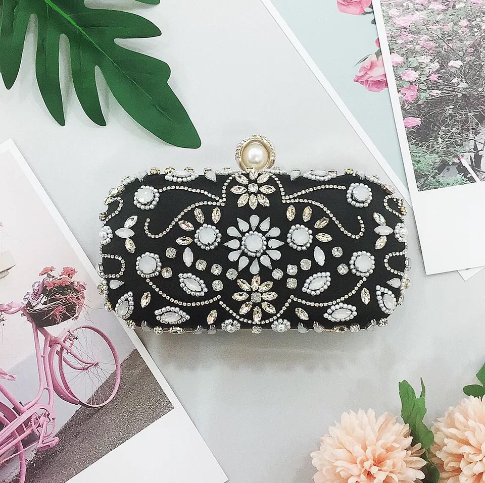 楽天市場】A032433豪華パーティーバッグ キラキラ ストーンBAG