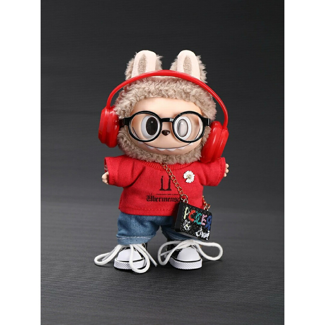 楽天市場】A065542新品6点セット labubuラブブぬいぐるみ服17cm着せ