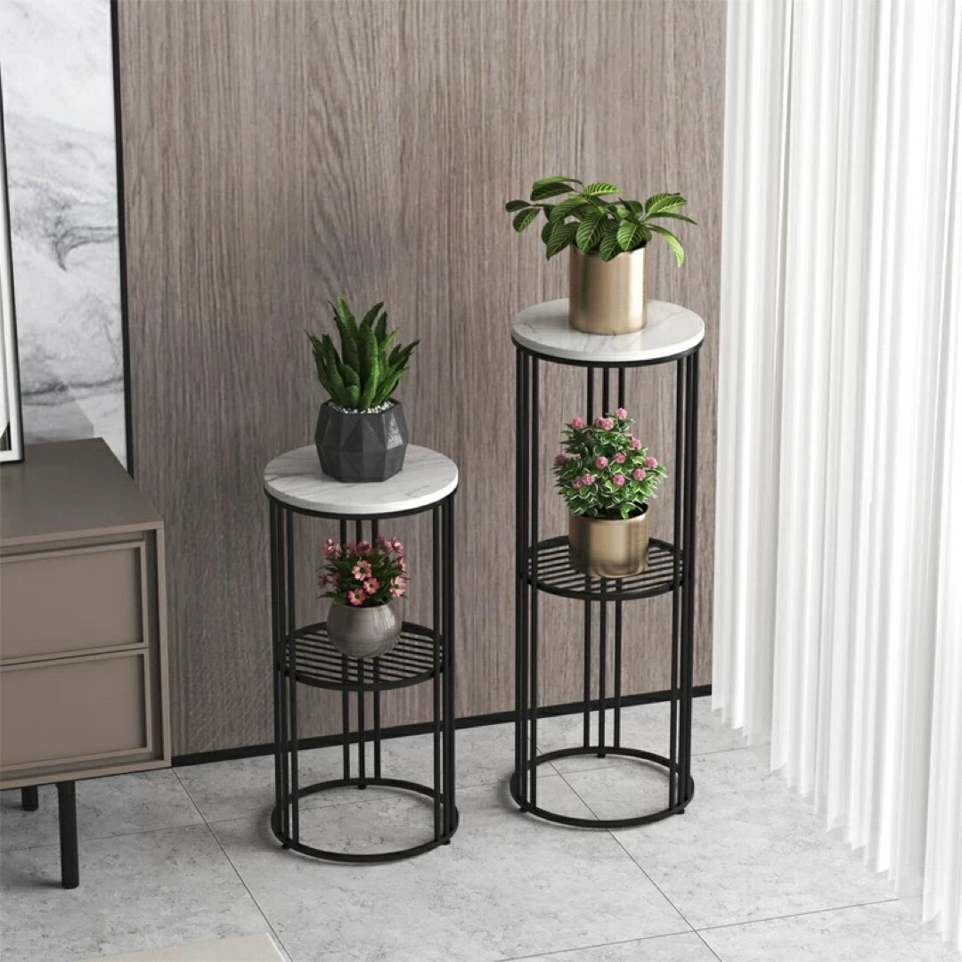 楽天市場】サイドテーブル 大理石 テーブル フラワースタンド 丸い