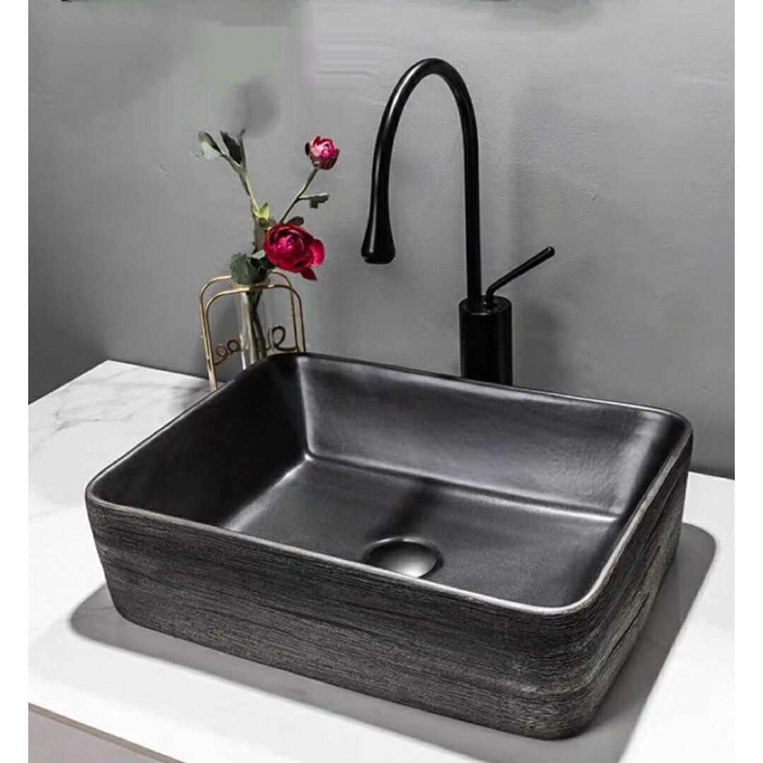 A064477高級感 洗面ボウルセット 洗面ボール 陶器 手水鉢 手洗器 手洗い鉢 洗面器|リタハウス 店