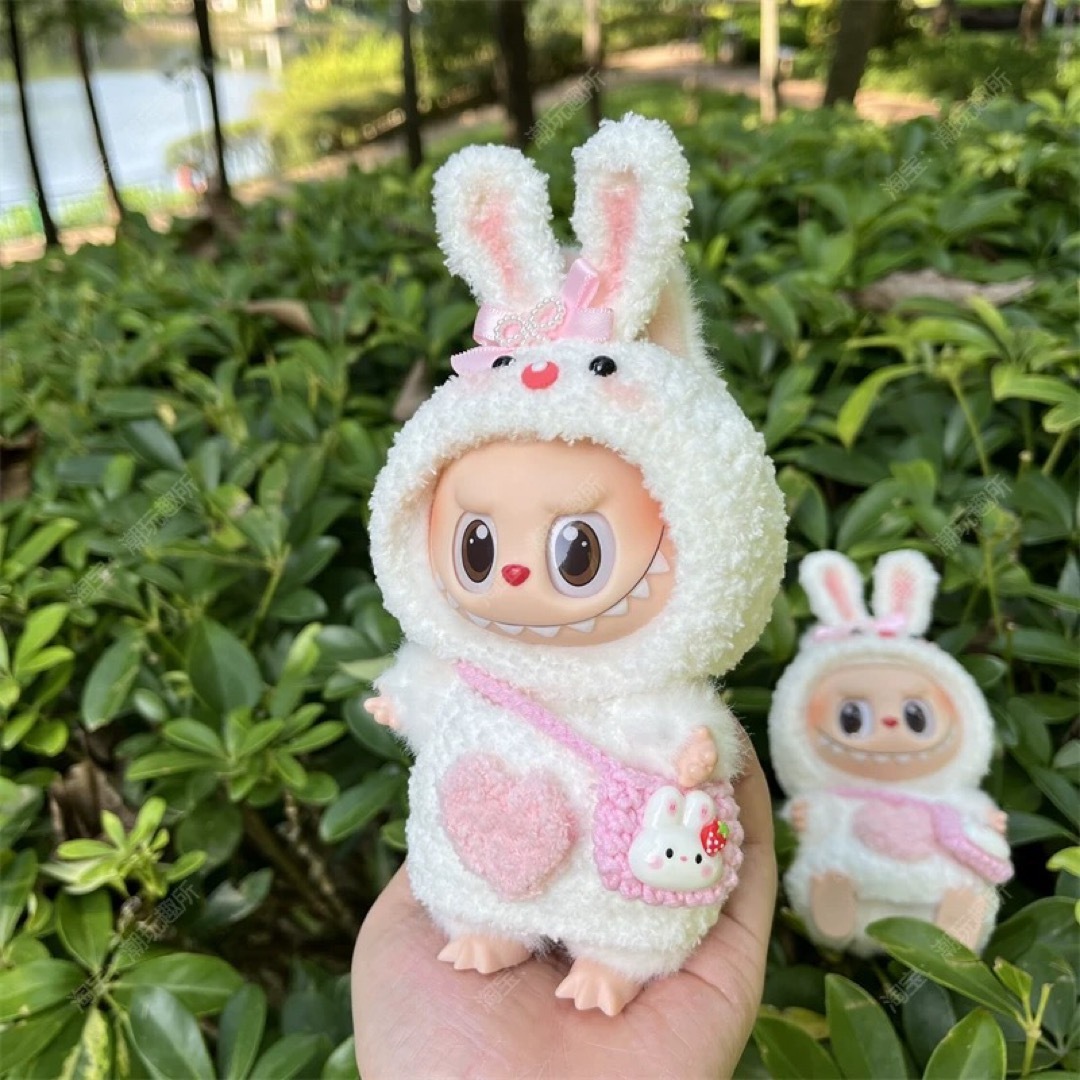 楽天市場】a063922新品2点セット ウサギ仮装labubuラブブぬいぐるみ服