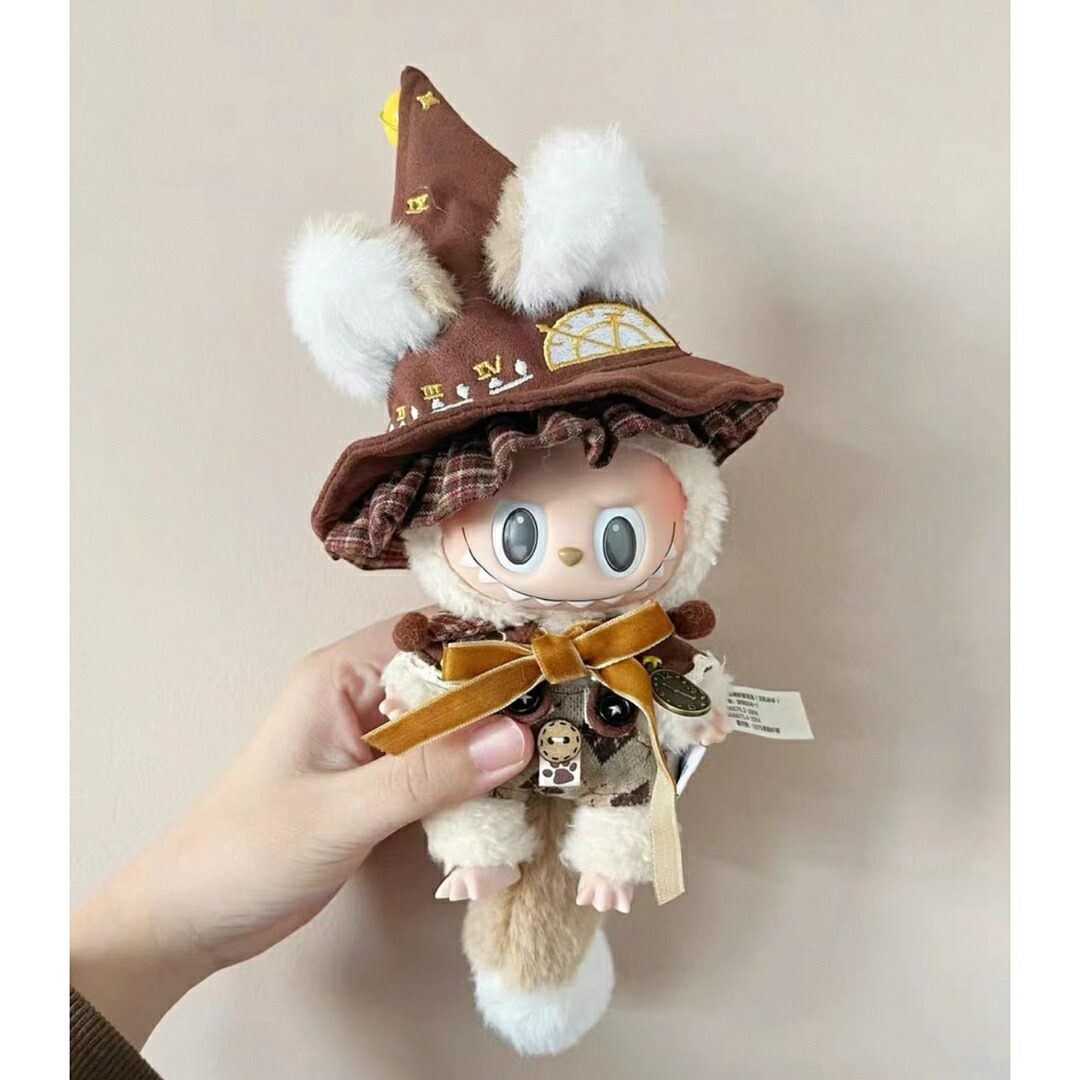 楽天市場】A065049帽と黒トップス2点セットlabubuラブブぬいぐるみ服