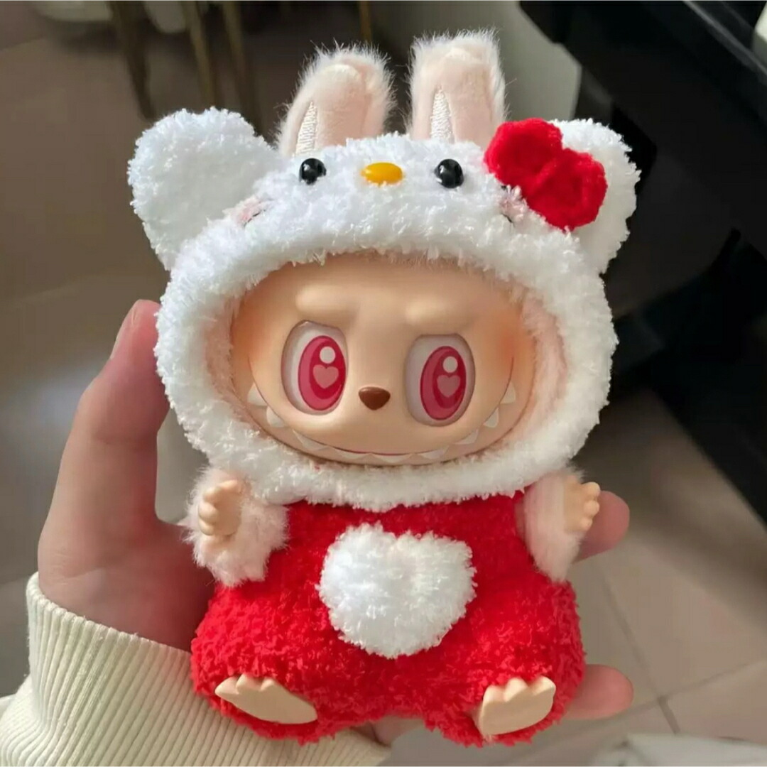 ラブブ 17センチ 着せ替え ぬいぐるみ 豪華6点セットレア商品 新品 豪華6点セット 17cm LABUBU ラブブ 着せ替え ぬい 服