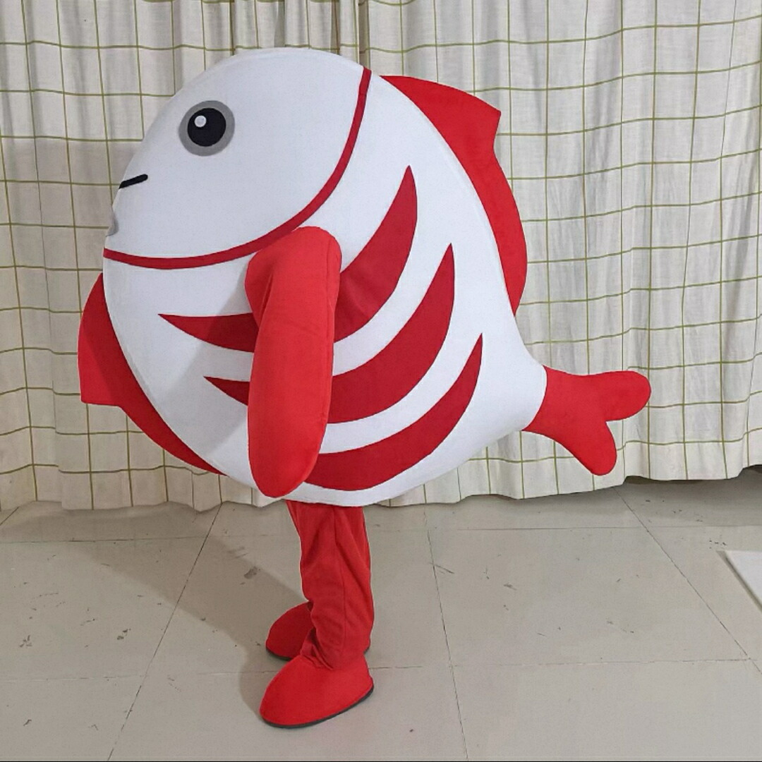 A065398コスプレ御召しもの 魚 着ぐるみ成年者用 きぐるみ 文字記号 ハロウィン仮面舞踏会