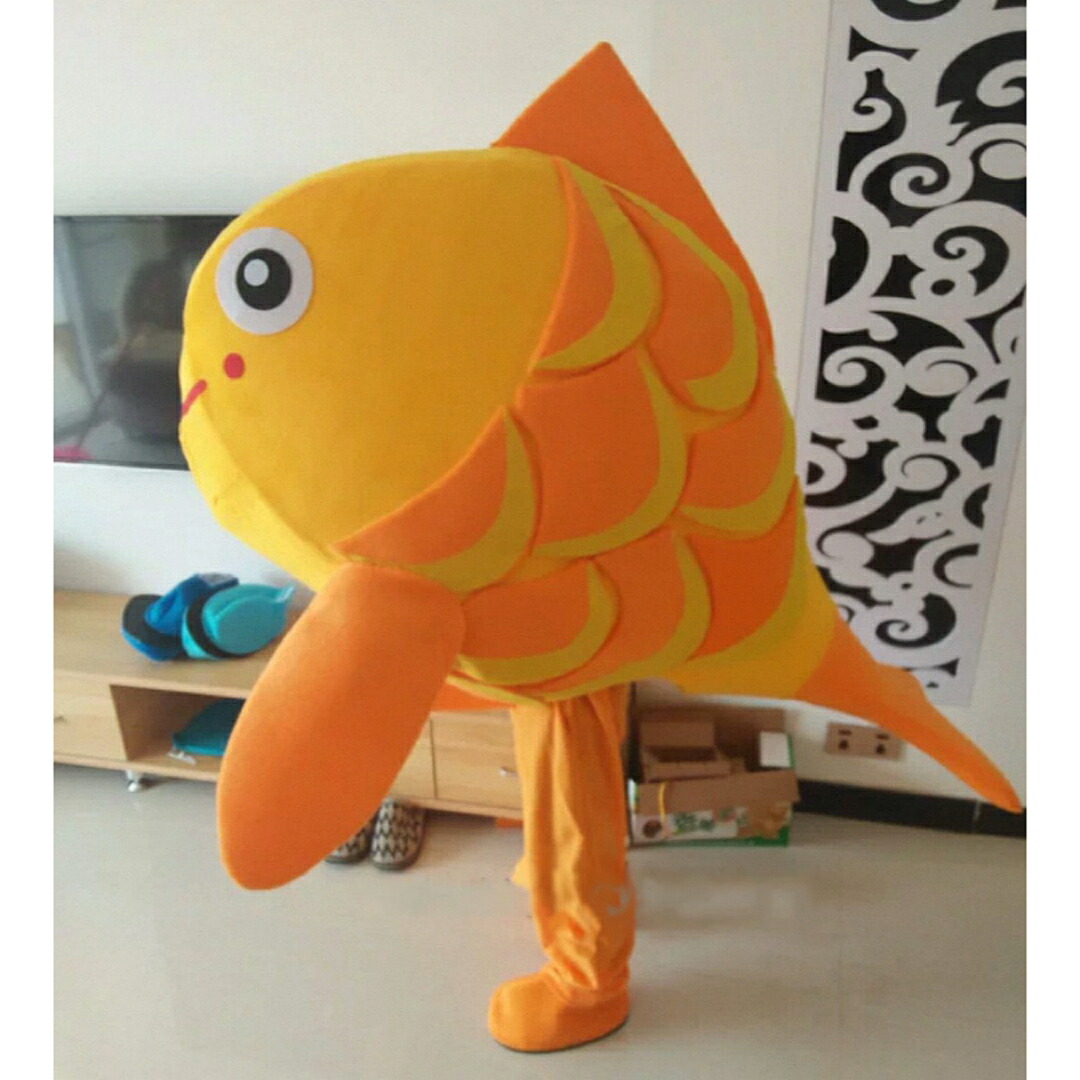 A065413コスプレ御召しもの 魚 着ぐるみ成年者用 きぐるみ 文字記号 ハロウィン仮面舞踏会