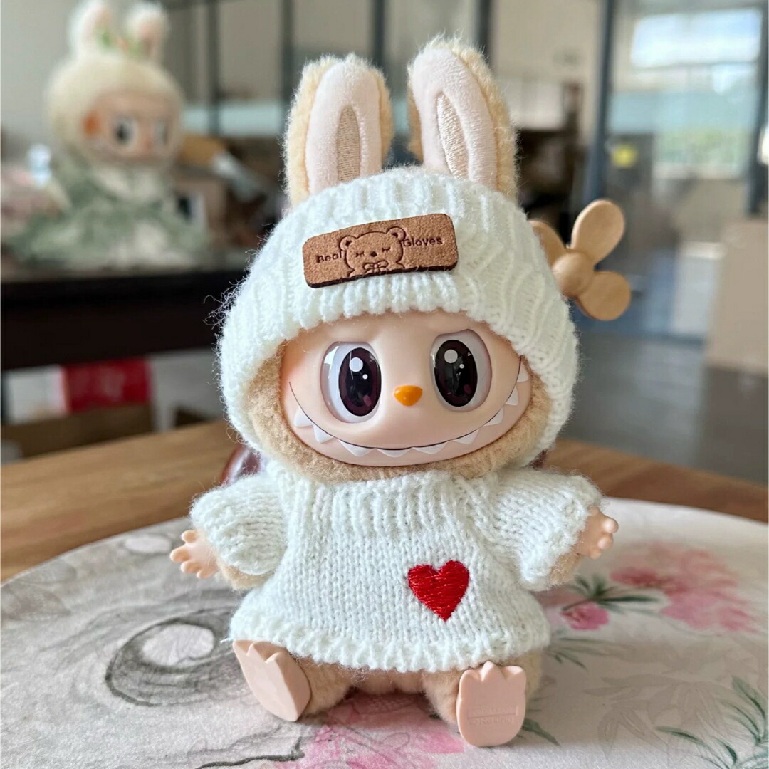 楽天市場】A065917新品2点セット labubuラブブぬいぐるみ服17cm着せ