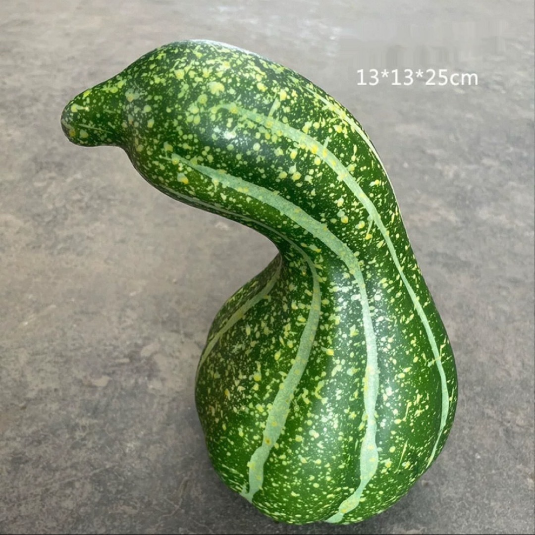 A065574曲がりかぼちゃ オブジェ 差しわたし約13 ハロウィン かざり付ける見せびらかす 室内装飾用
