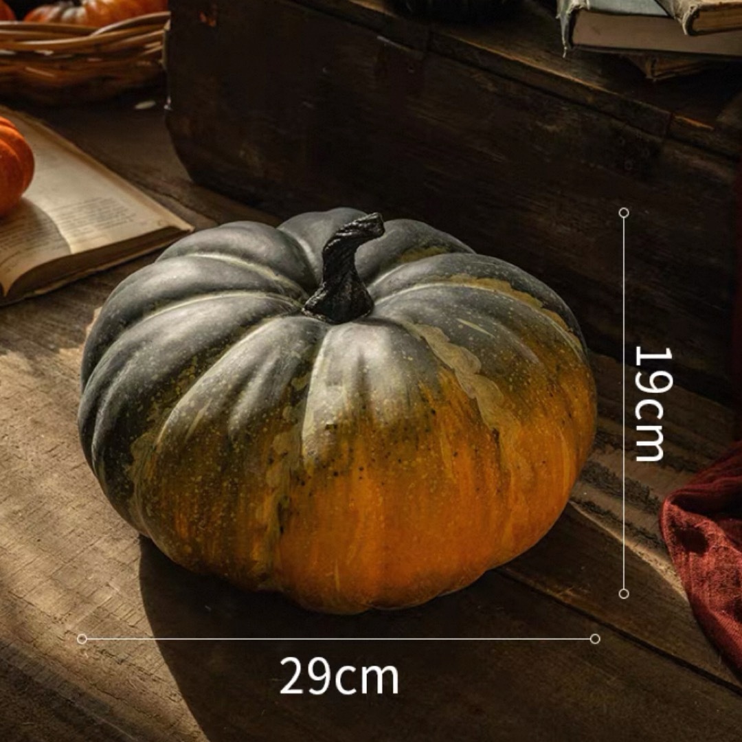 A065598ハロウィン 装飾 大型かぼちゃ 置物直径29cm インテリア 撮影小物 秋飾り|リタハウス 店