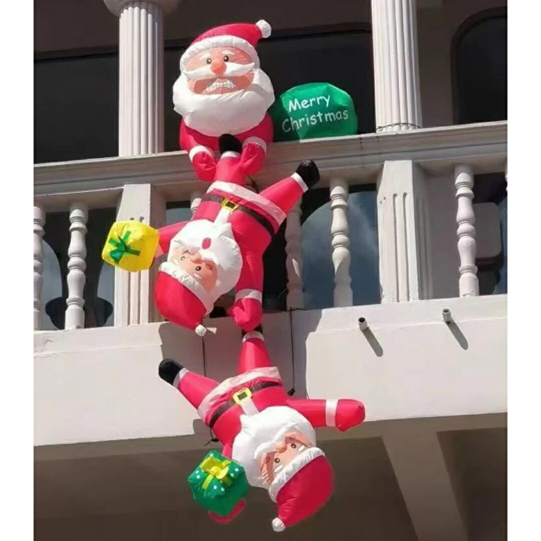 クリスマス飾りつけサンタさん ライトアップ インフレータブル 膨らます庭 室外かざり付ける