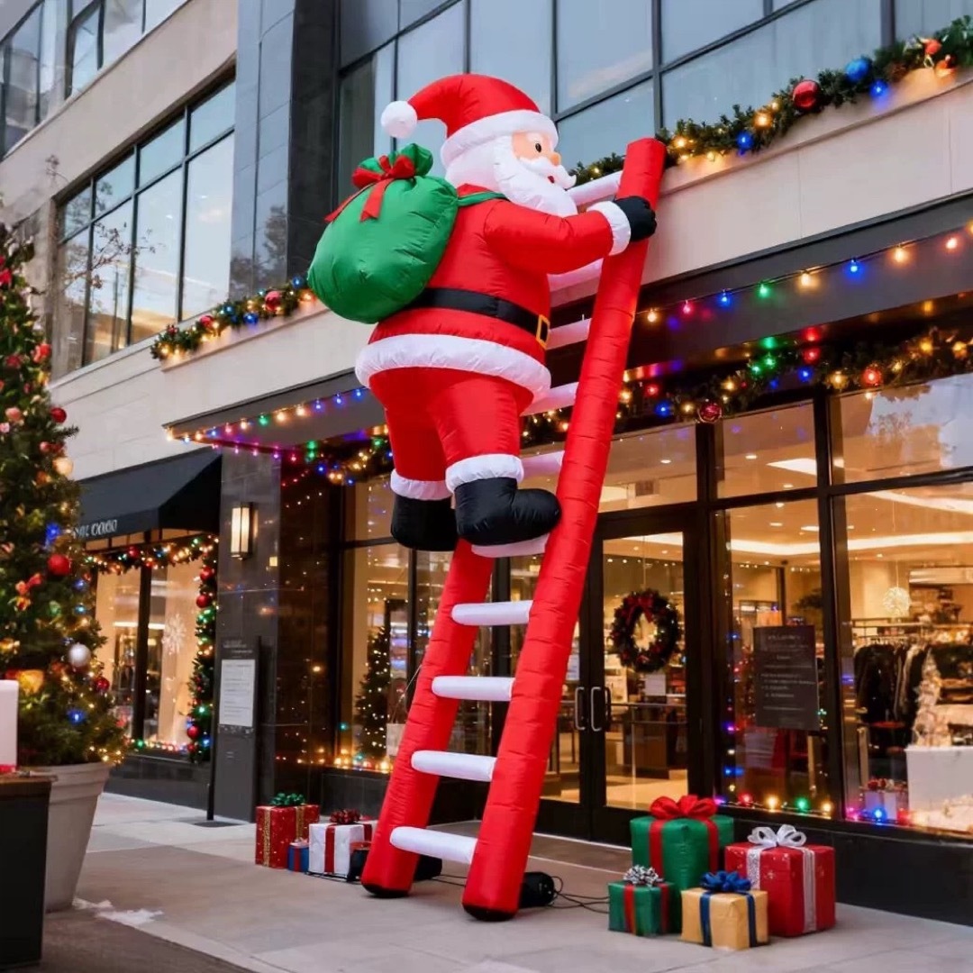 クリスマス飾りつけサンタさん ライトアップ インフレータブル 膨らます庭 室外かざり付ける