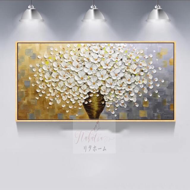 楽天市場】A004300手作り油画 額つき 美術品 絵画インテリア壁