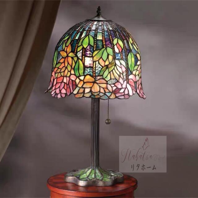 楽天市場】A007787ステンドグラスランプ 卓上スタンド ．豪華テーブル