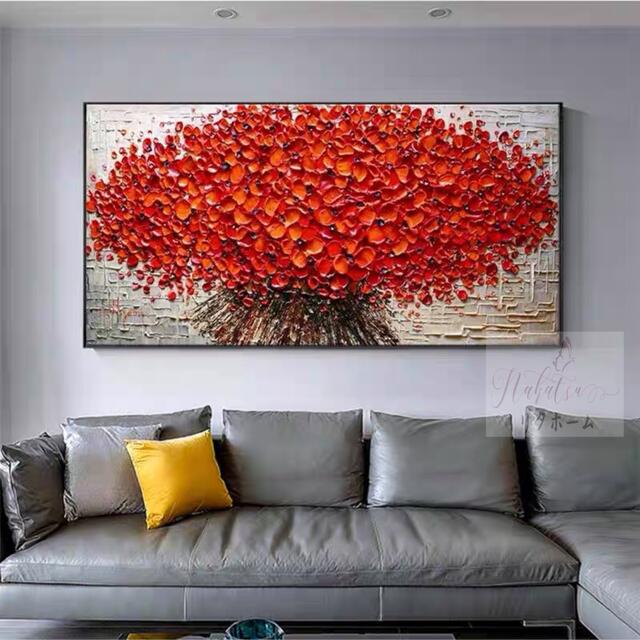 楽天市場】A004289手作り油画 額つき 美術品 絵画インテリア壁