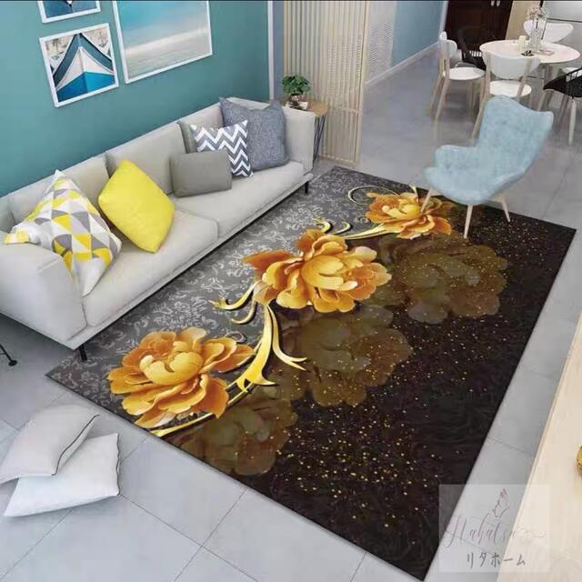 A004983ラグカーペット ラグマット 160x230cm ホットカーペット対応 玄関マット｜リタハウス　店