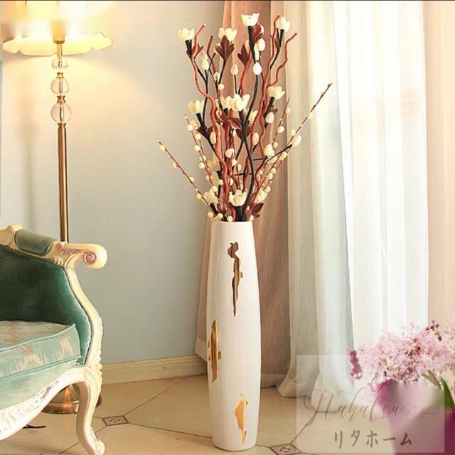 A005172大型鉢 室内フラワーベース 花瓶 花器 造花 部屋飾りセット　大型置物 室内装飾｜リタハウス　店 42,900円