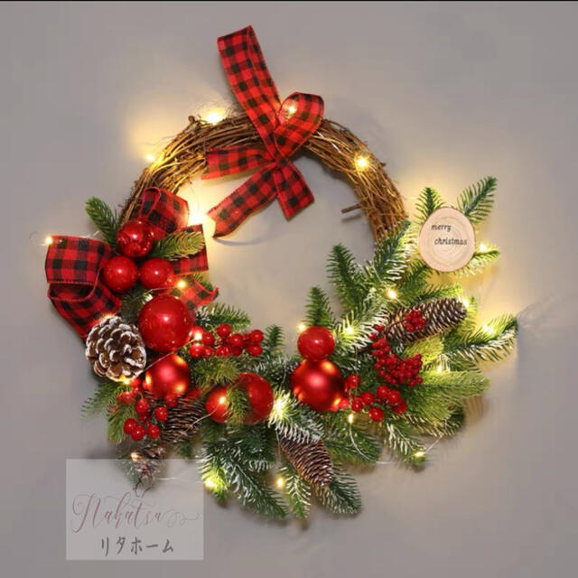 A005660クリスマス借り受ける クリスマス花の冠 部屋の入り口借り受ける 壁飾りつけ 人工造花 晴れ晴れしい借り受ける