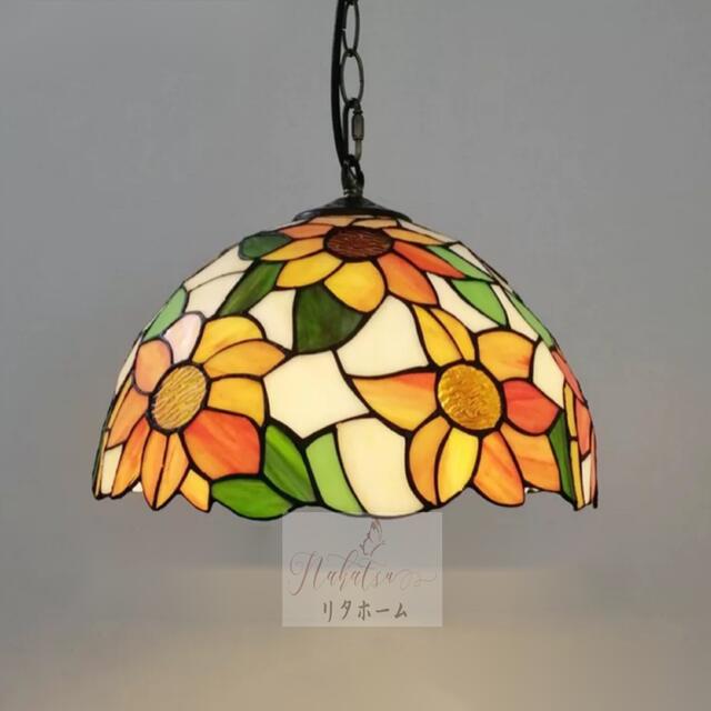 楽天市場】A008988ステンドグラス ペンダントライト 豪華天井照明