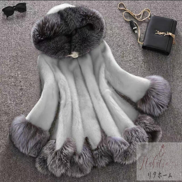 楽天市場】レディース 毛皮コート ファーコート ミンク ダブルカラー