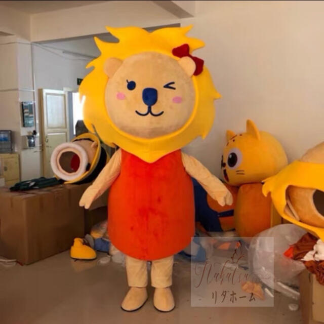 A006050コスプレお召しもの ．着ぐるみ 成年者用着ぐるみ きぐるみ ハロウィン 仮面舞踏会  百獣の王