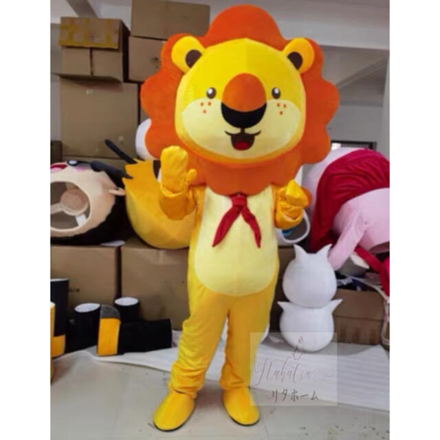 A006053コスプレお召しもの ．着ぐるみ 成年者用着ぐるみ きぐるみ ハロウィン 仮面舞踏会  百獣の王