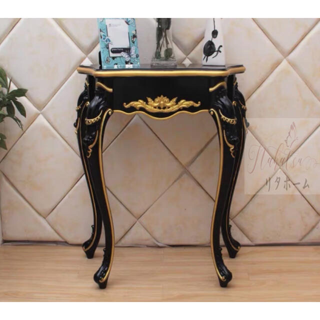 楽天市場】A026337高級サイドテーブル 電話台 コンソールテーブル 玄関