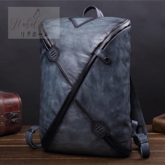 A006452多役立つこと御徒面子．高品質本革 手染め手縫い 牛皮なめし革 商行為総本革背嚢
