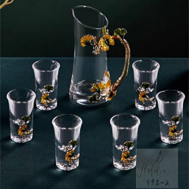 楽天市場】A054565高級ガラス 冷酒用 酒器セット 上品ミニワイン