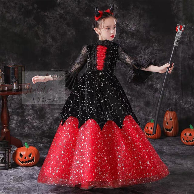 A006603お子さん用 コスプレお召しもの 仮面舞踏会寄りあい ハロウィン服 大きさが選りわける能力のある