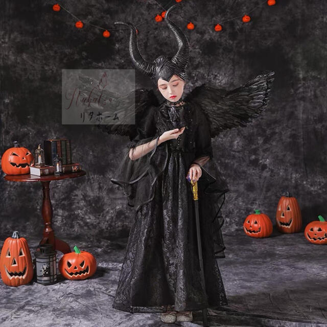 A006604お子さん用 コスプレお召しもの 仮面舞踏会寄りあい ハロウィン服 大きさが選りわける能力のある