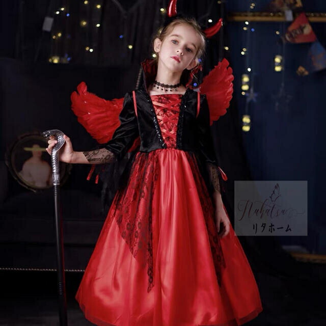A006606お子さん用 コスプレお召しもの 仮面舞踏会寄りあい ハロウィン服 大きさが選りわける能力のある