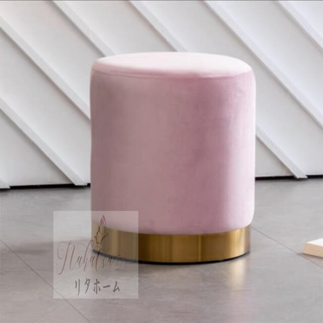 A007088チェリーモーブブラス 36cm スツール 玄関椅子｜リタハウス　店