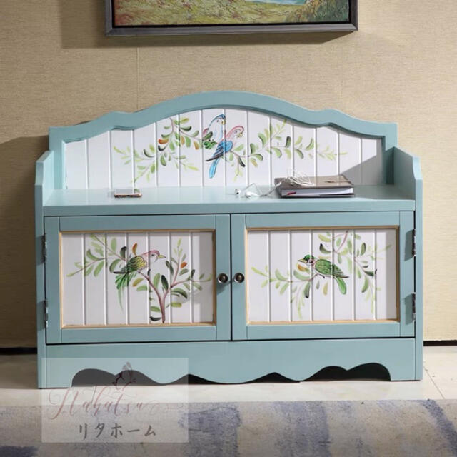 A007208ローチェスト 腰掛け 部屋の入り口納める サボ箱 シューズボックス席 靴箱 靴納める