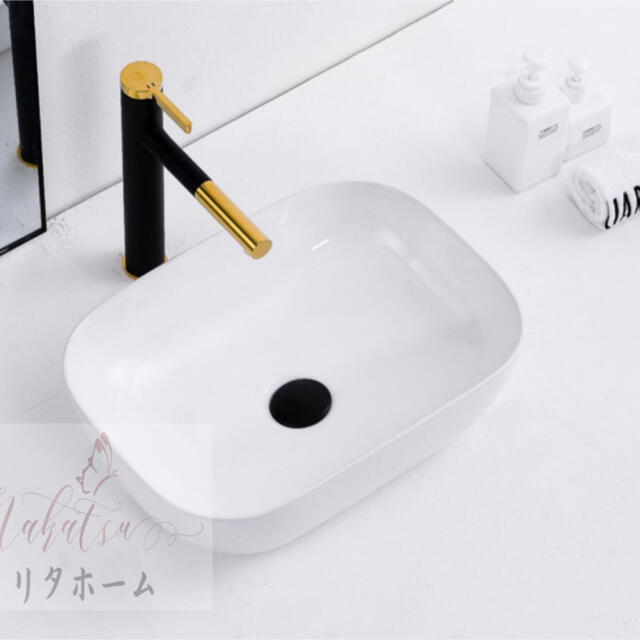 A007282高級洗面台 洗面ボウルセット ．洗面ボール 陶器 手水鉢 蛇口 排水金具付き｜リタハウス　店