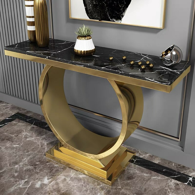 展示品　インテリアズ　大理石　コンソールテーブル　サイドボード　モダン 楽天市場】A001246高級人造大理石サイドテーブル コンソール