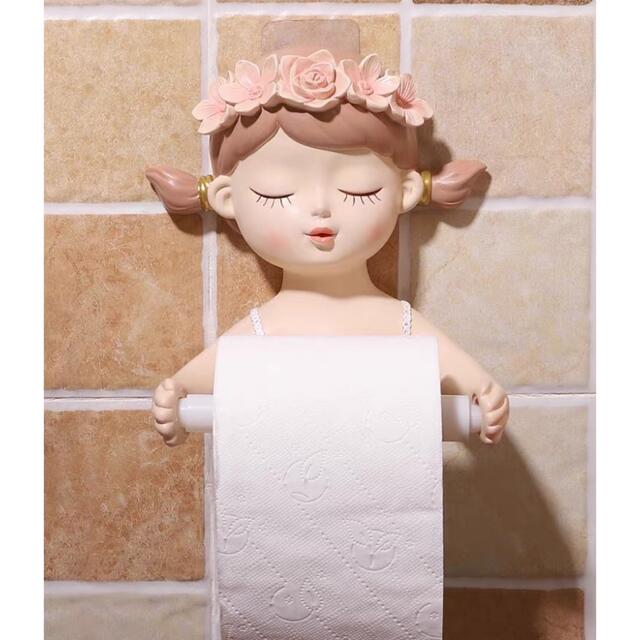 トイレットペーパーホルダー 飾り置き　天使 トイレットペーパーホルダー 飾り置き 天使の通販 by Ritahome