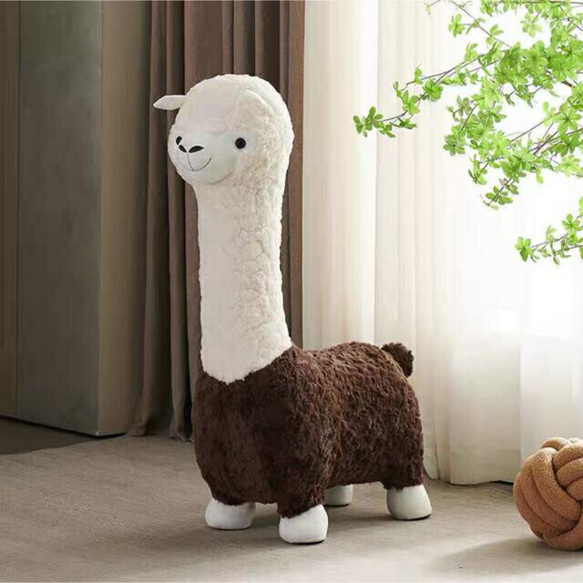 乗れるアルパカのスツール 新品 楽天市場】アルパカのスツール