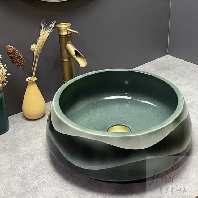 楽天市場】A020486高級洗面台 洗面ボウルセット洗面ボール 陶器 手水鉢